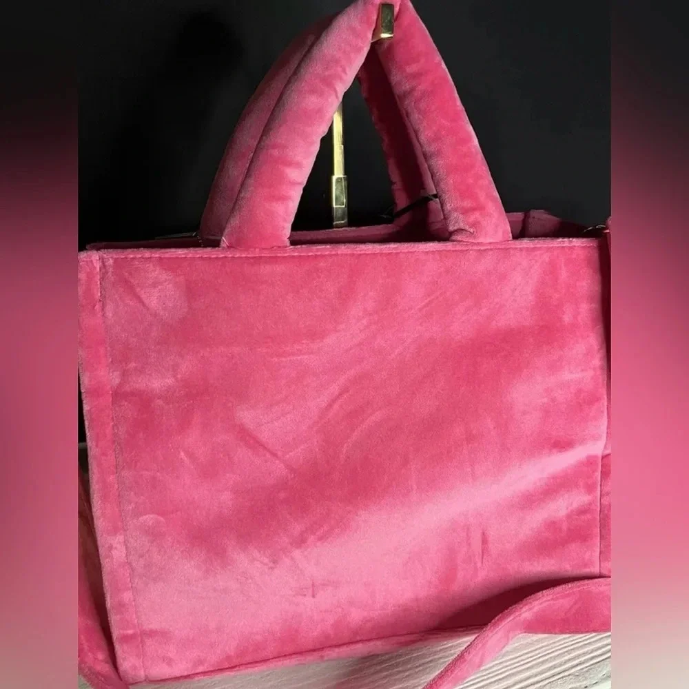 Juicy Couture Free Love Big Spender Pink Tote Bag NWT